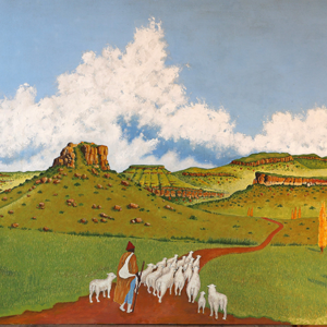 A shepherd near Lesotho